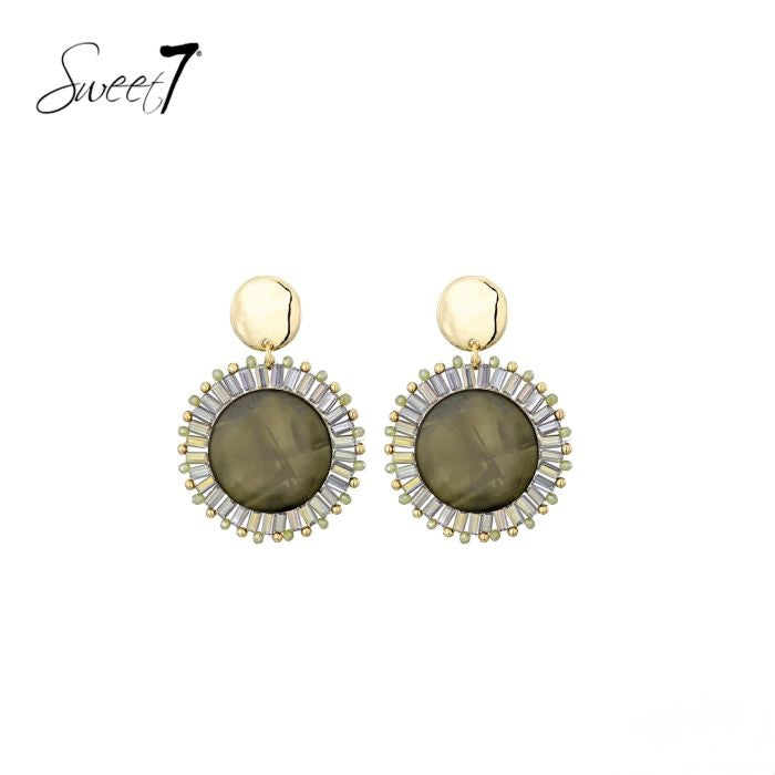 Sweet7 oorbellen - groen