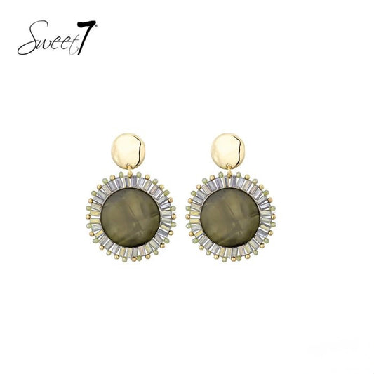 Sweet7 oorbellen - groen
