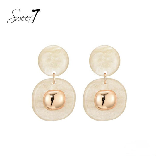Sweet7 oorbellen -beige