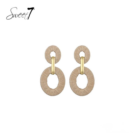 Sweet7 oorbellen - camel