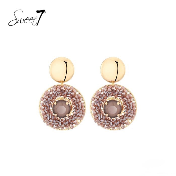 Sweet7 oorbellen - camel
