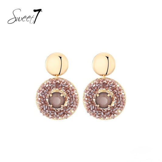 Sweet7 oorbellen - camel