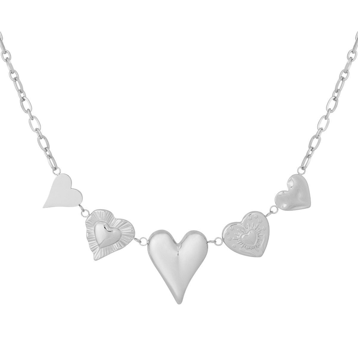 Give me all your love ketting - zilver