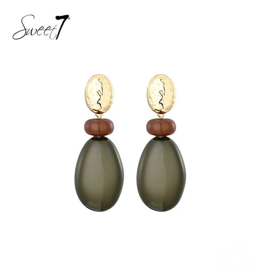 Sweet7 oorbellen - groen