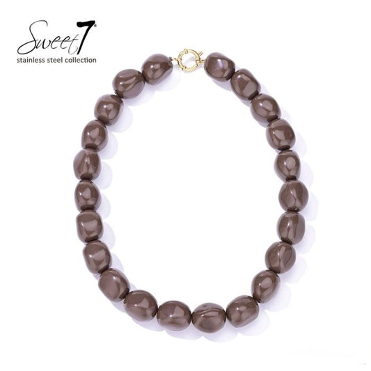 Sweet7 ketting - bruin