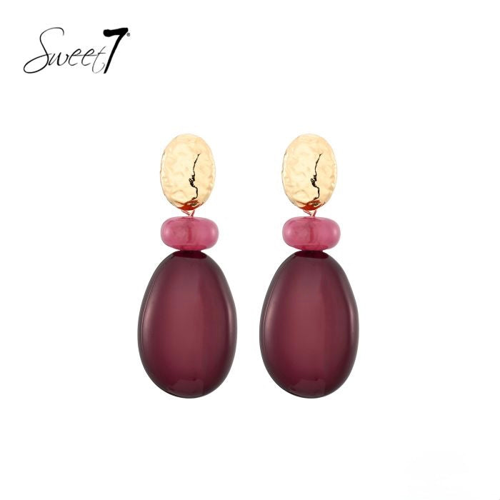 Sweet7 oorbellen - rood