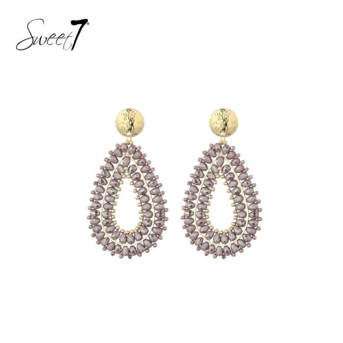 Sweet7 oorbellen - Camel