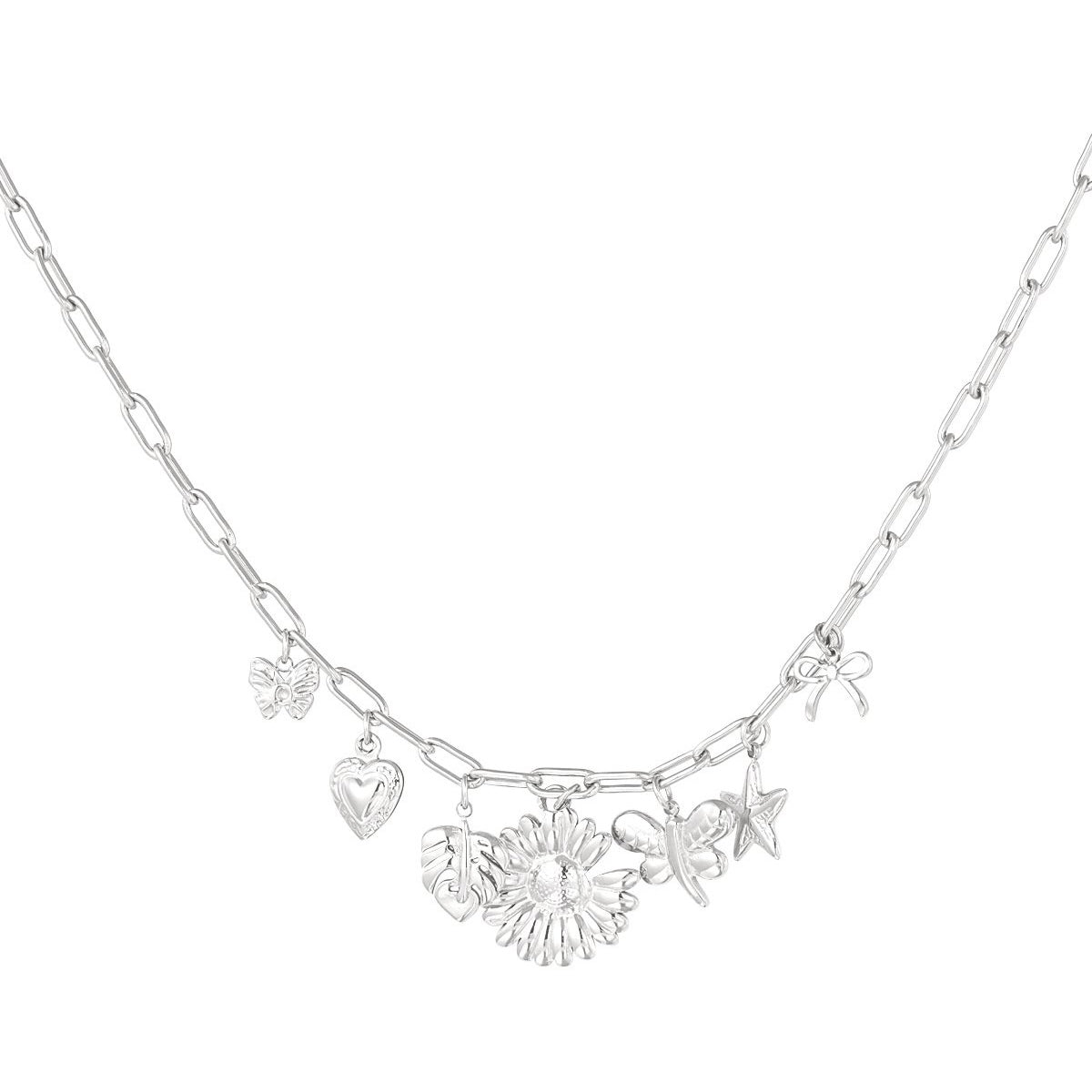 Botanical bliss ketting - zilver