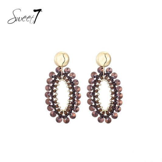 Sweet7 oorbellen - bruin
