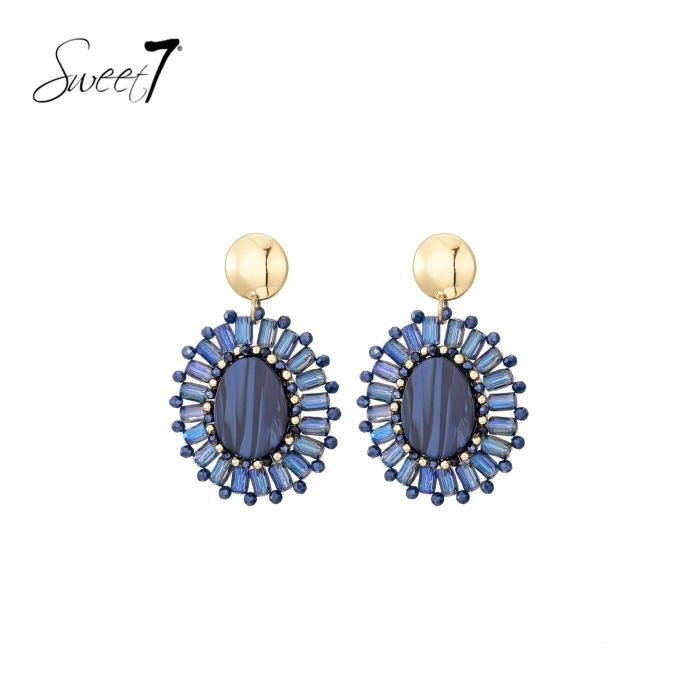 Sweet7 oorbellen - blauw