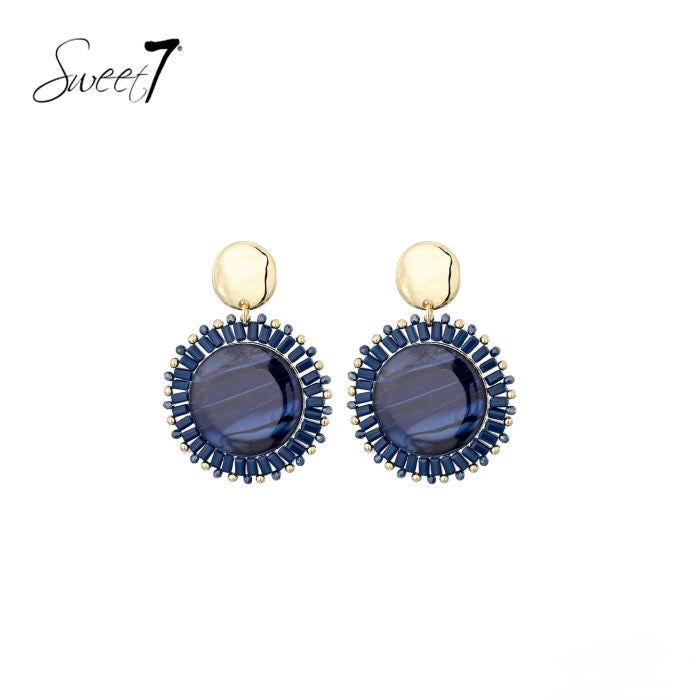 Sweet7 oorbellen - blauw