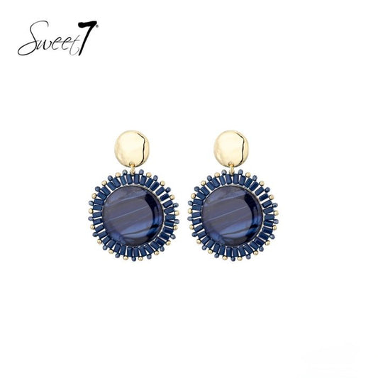 Sweet7 oorbellen - blauw