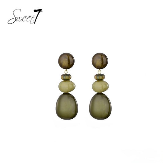 Sweet7 oorbellen - groen