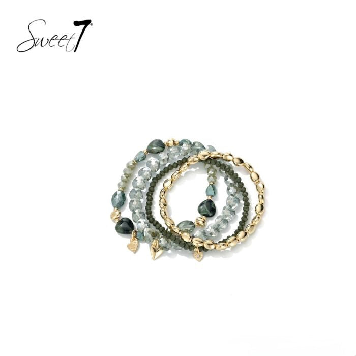 Sweet7 armbanden set - groen