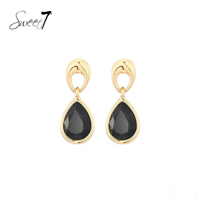 Sweet7 oorbellen -zwart