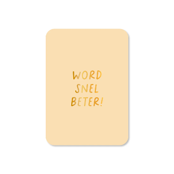Mini wenskaart Word snel beter!