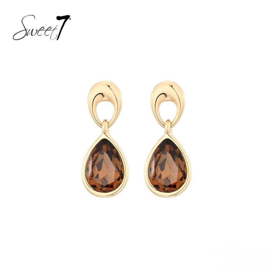 Sweet7 oorbellen - bruin