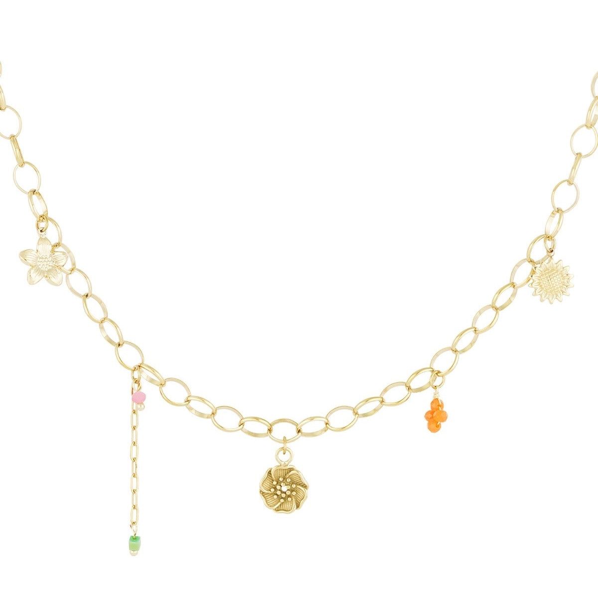 Spring charmes ketting - goud