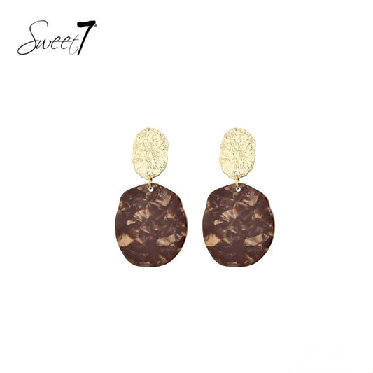 Sweet7 oorbellen - bruin