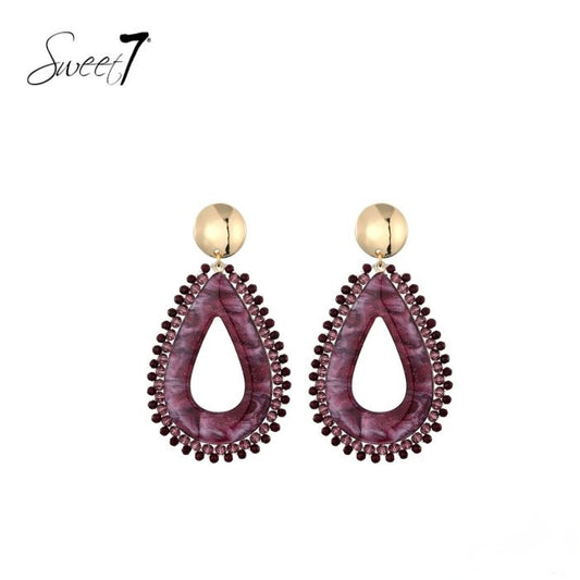 Sweet7 oorbellen - rood