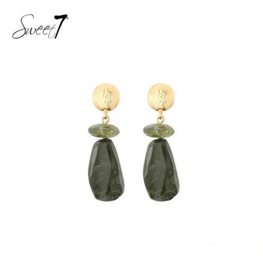 Sweet7 oorbellen - groen