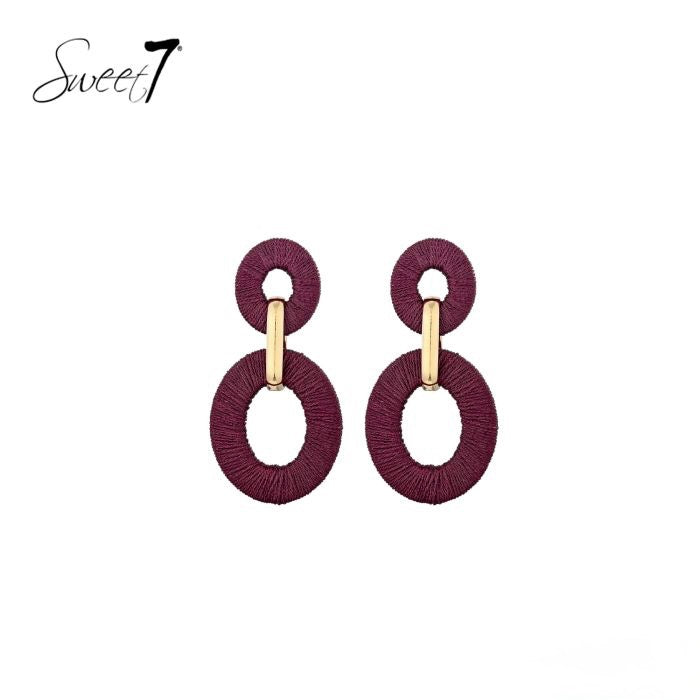 Sweet7 oorbellen - rood