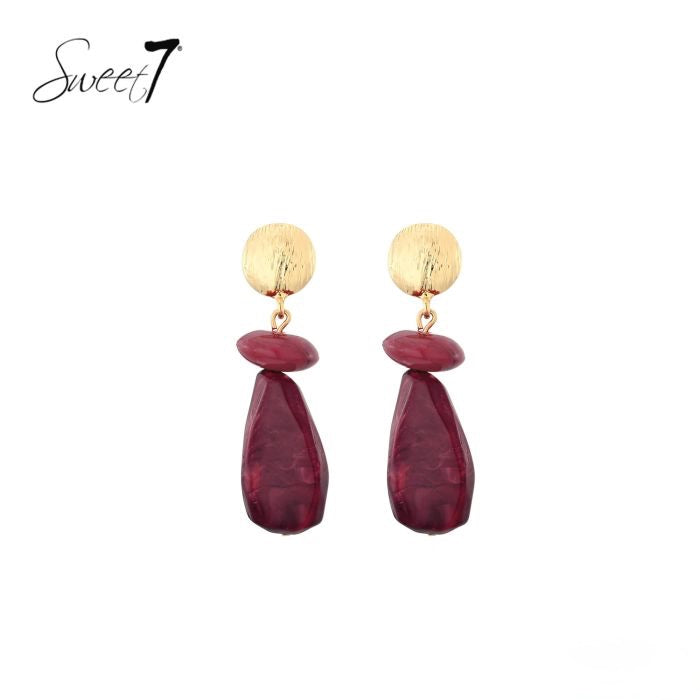 Sweet7 oorbellen - rood