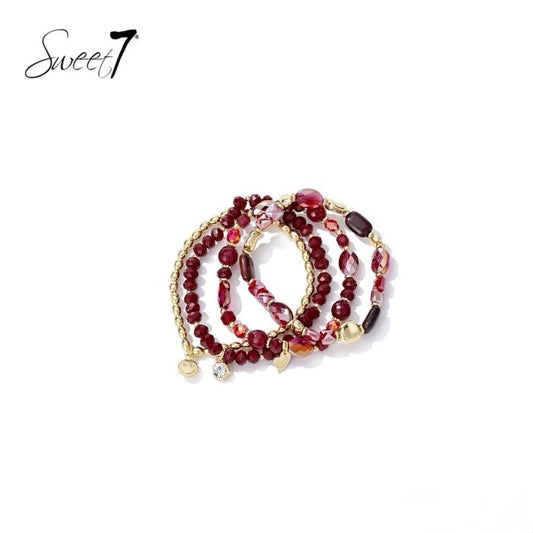 Sweet7 armbanden set - rood