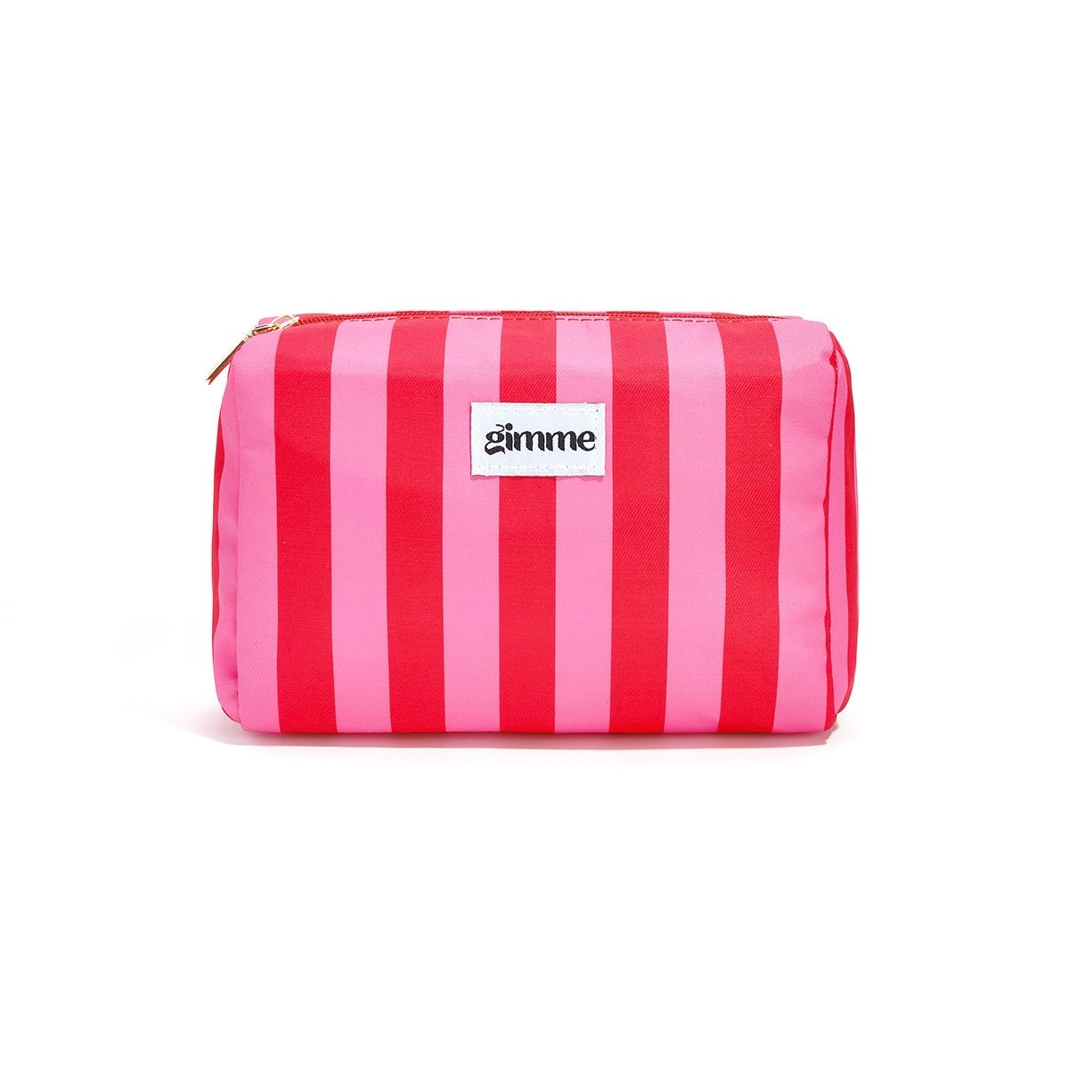 Make-Up tasje met strepen rood/roze