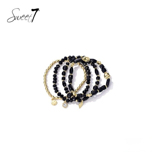 Sweet7 armbanden set - zwart
