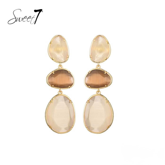 Sweet7 Oorbellen - beige