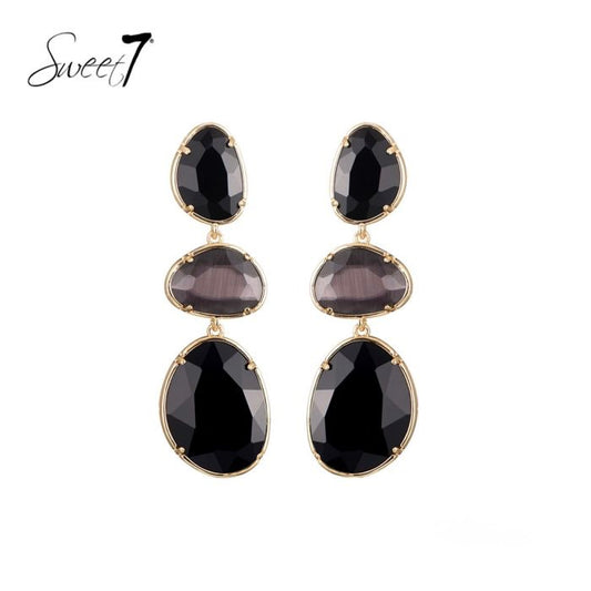 Sweet7 oorbellen - Zwart