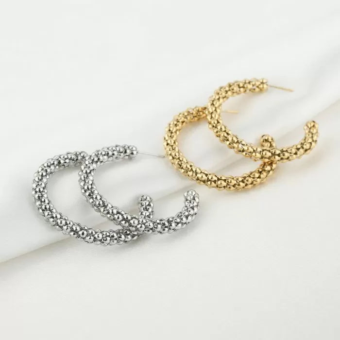 party oorbellen - zilver