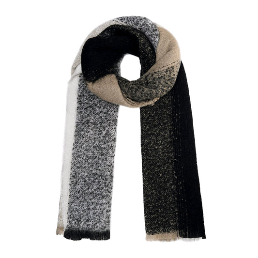 Sjaal kleurovergang bruin/beige