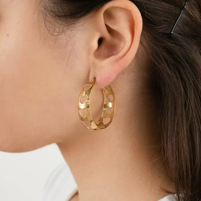 LOVE hoops - goud
