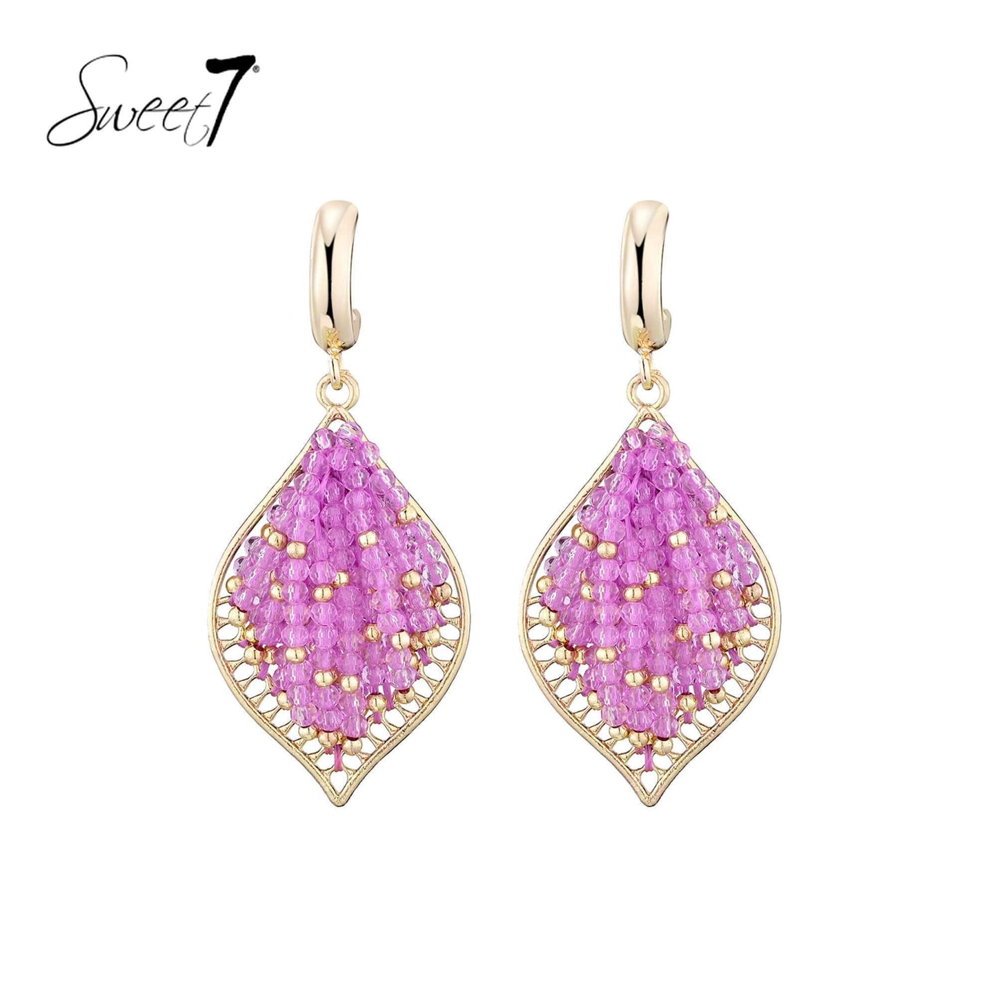 Sweet7 oorbellen - roze