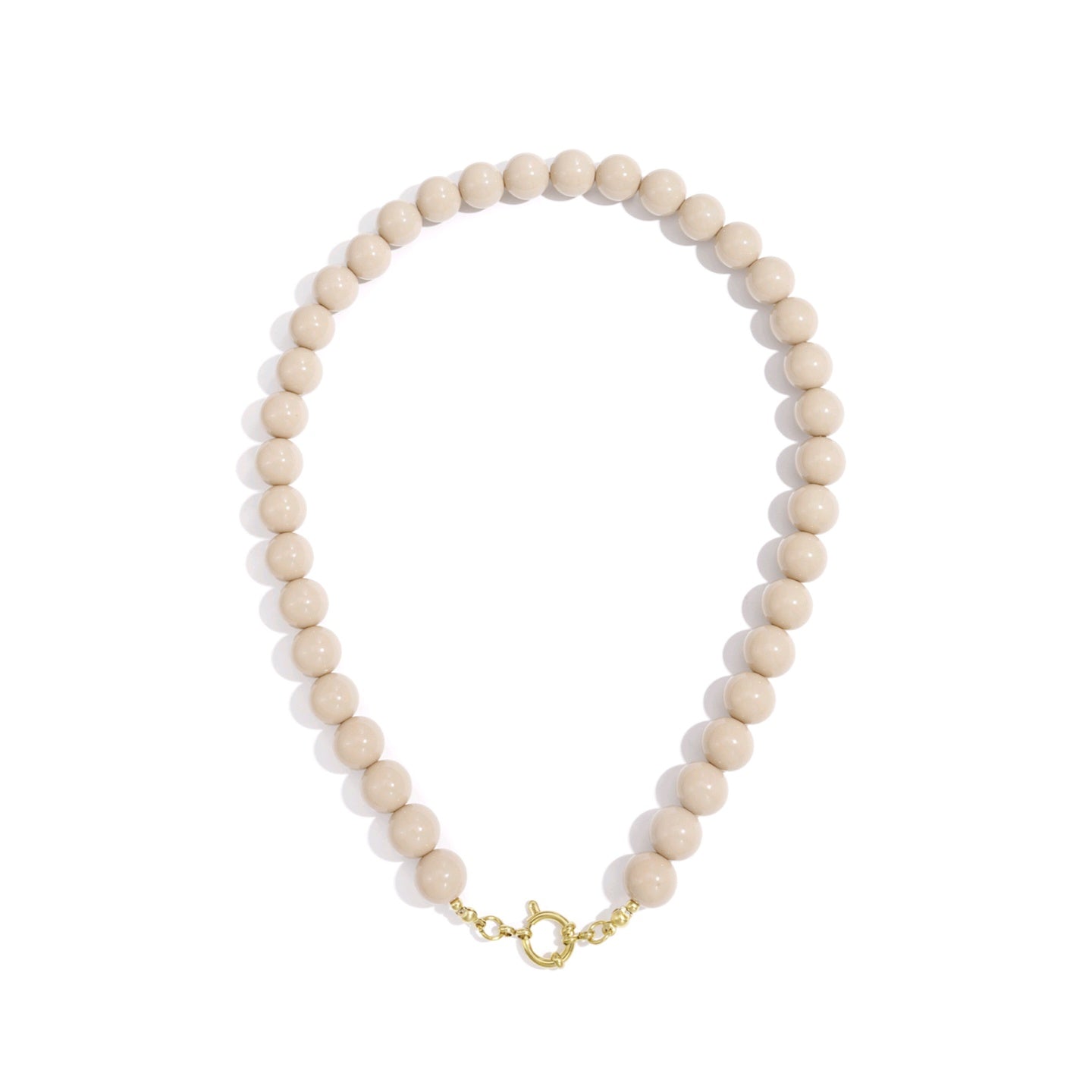 Kralen ketting - Beige