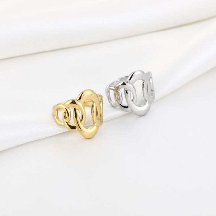 Statement ring - zilver