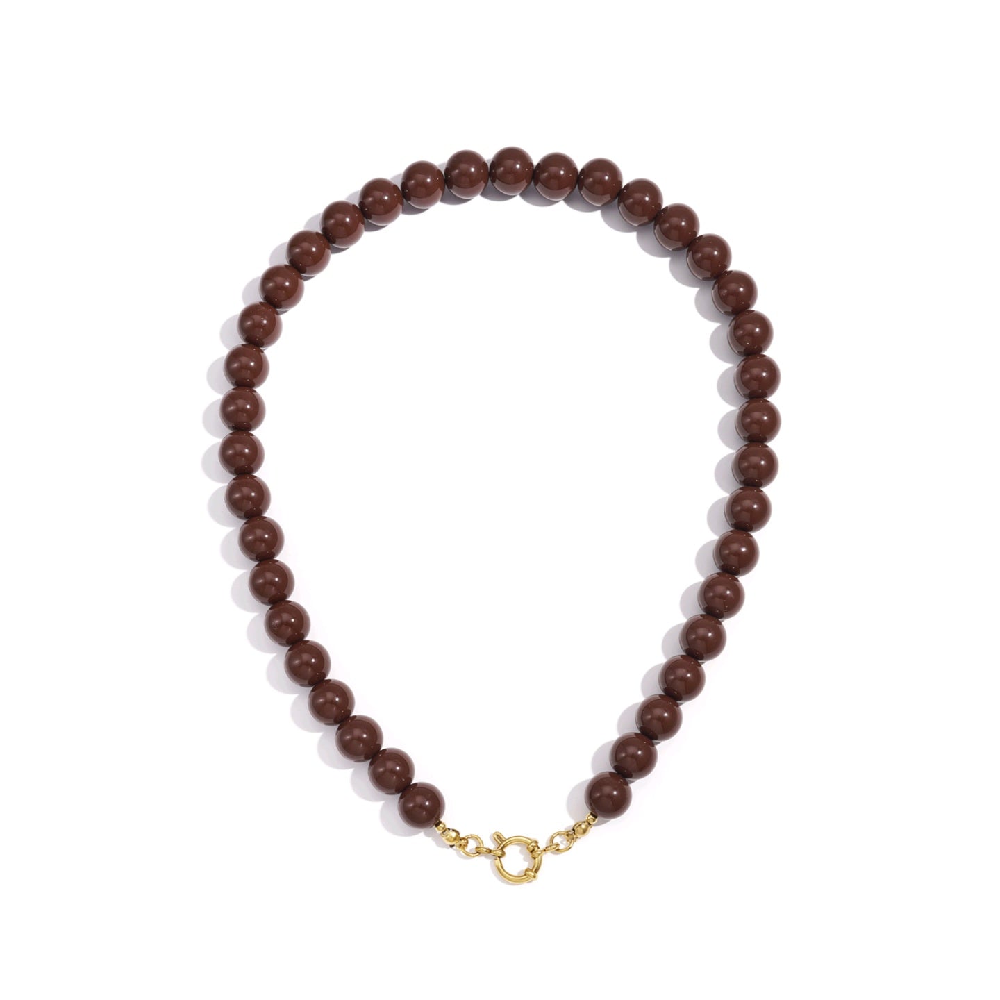 Kralen ketting - bruin