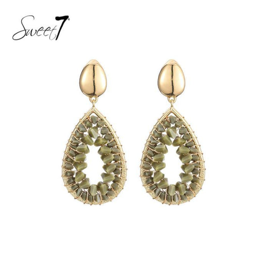 Sweet7 oorbellen - groen
