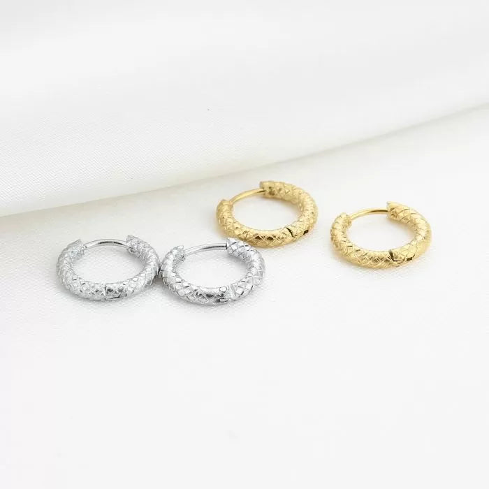 Basic creolen - zilver