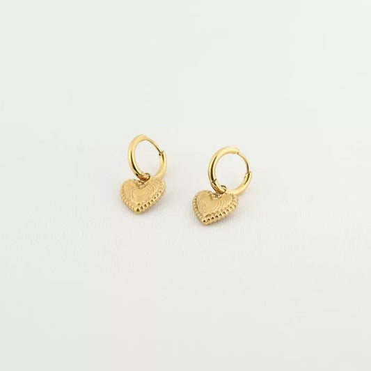 HART oorbellen - goud