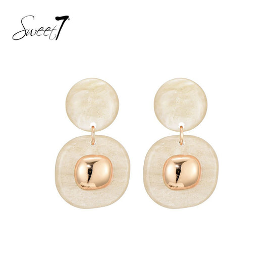 Sweet7 oorbellen - beige