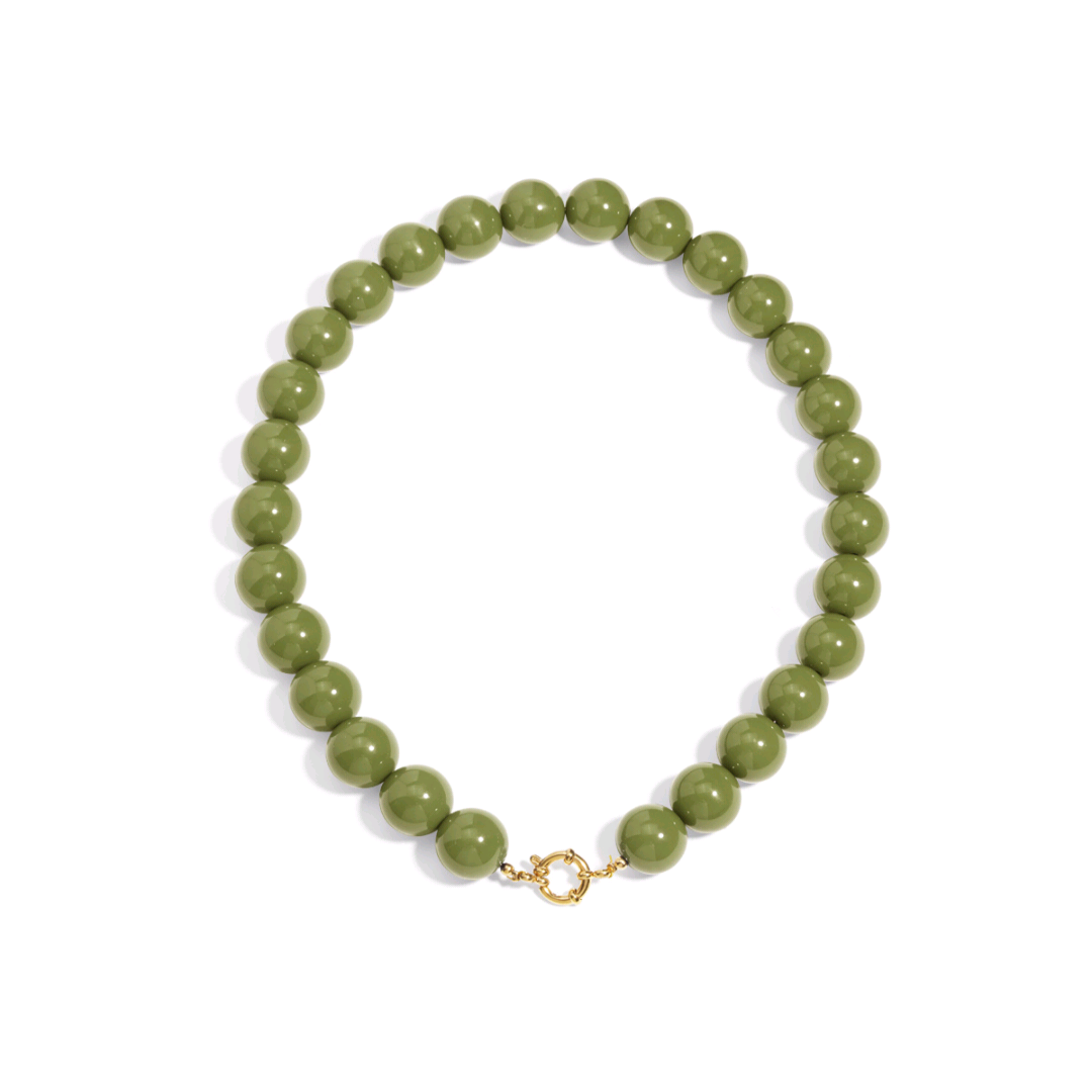 Kralen ketting - Groen