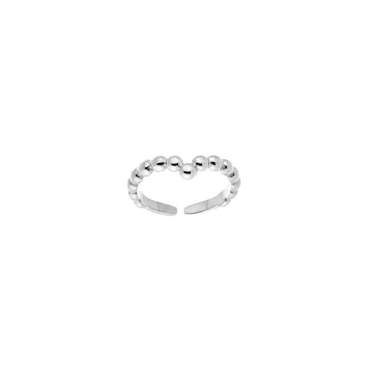 Basic dots ring - zilver