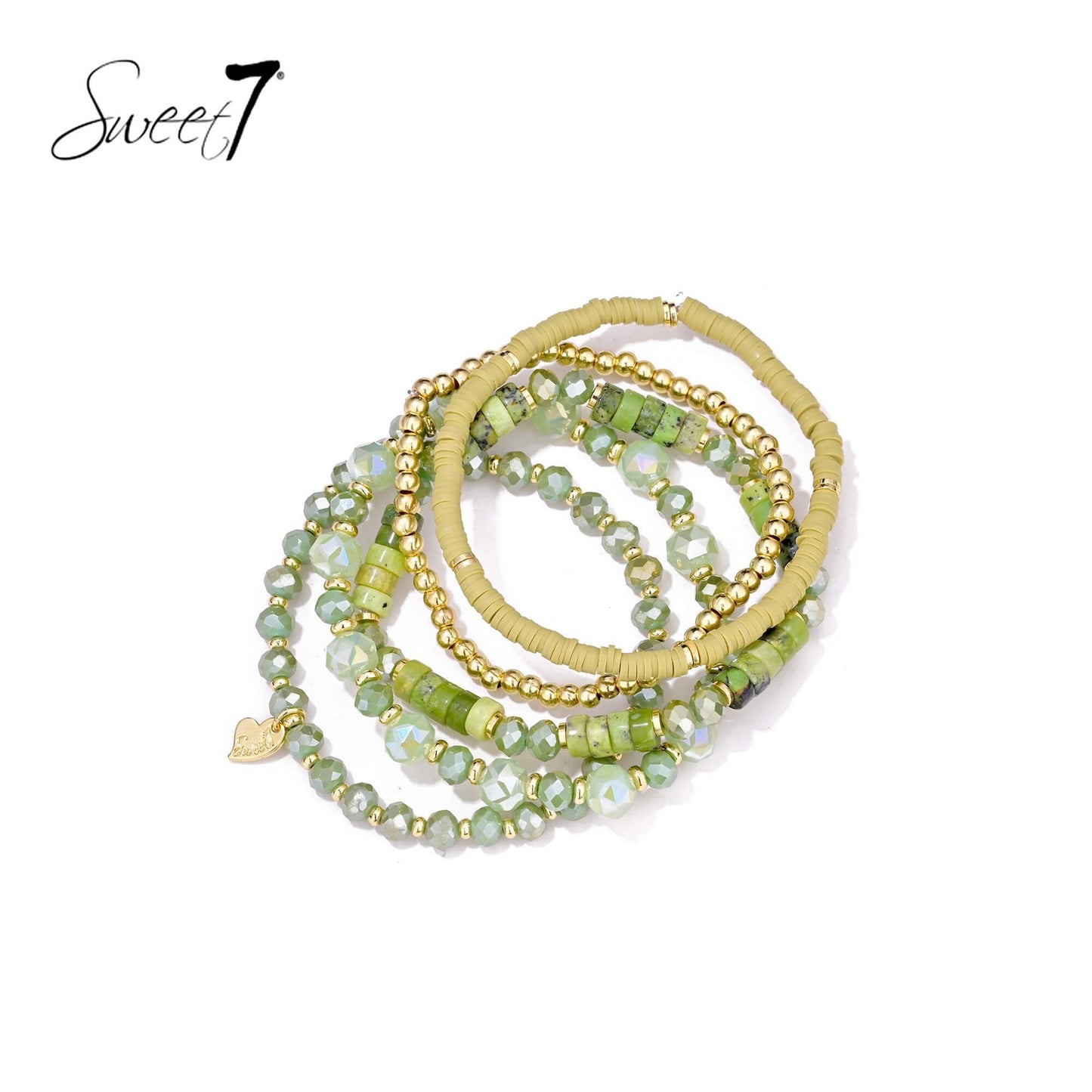 Sweet7 armbanden - groen