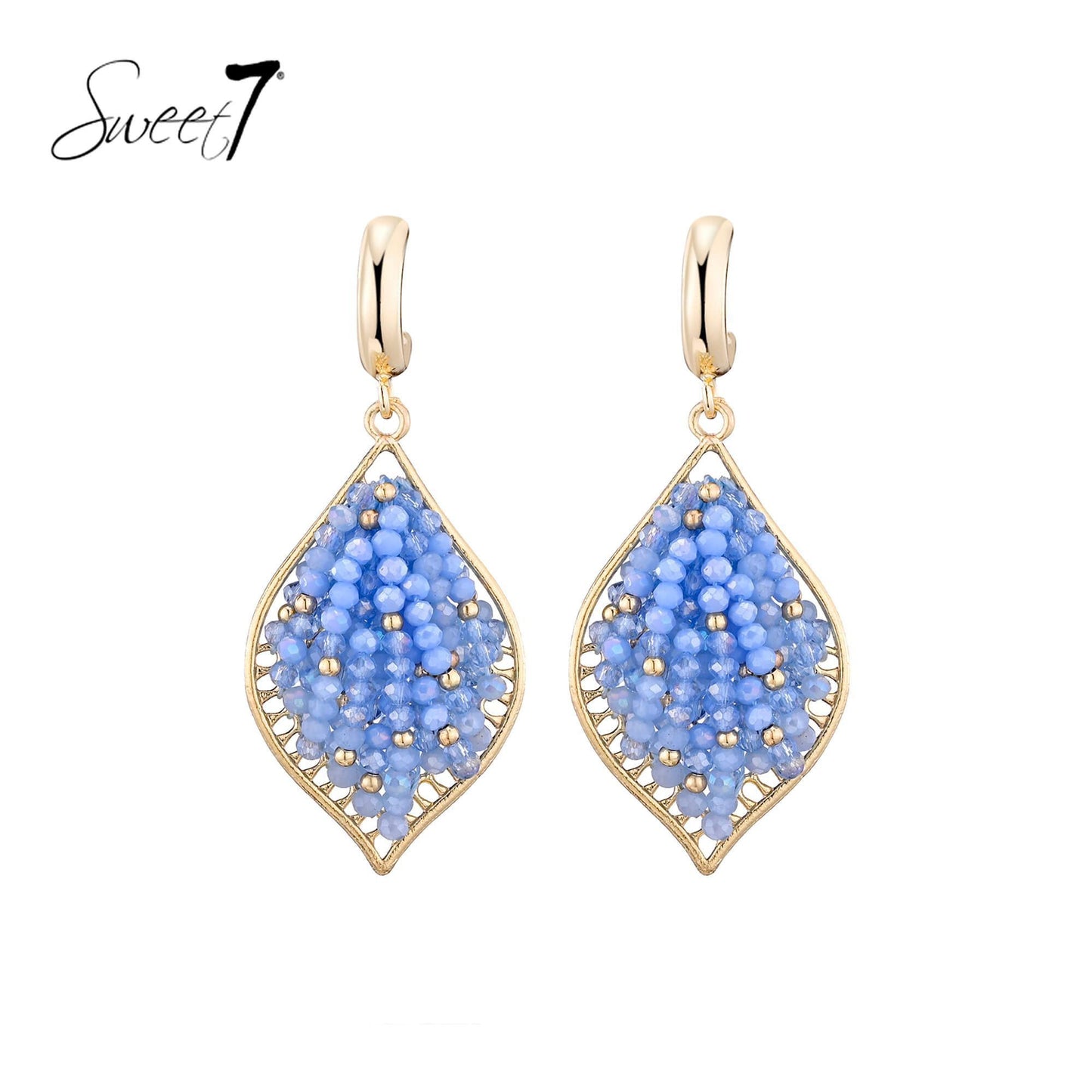 Sweet7 oorbellen - blauw