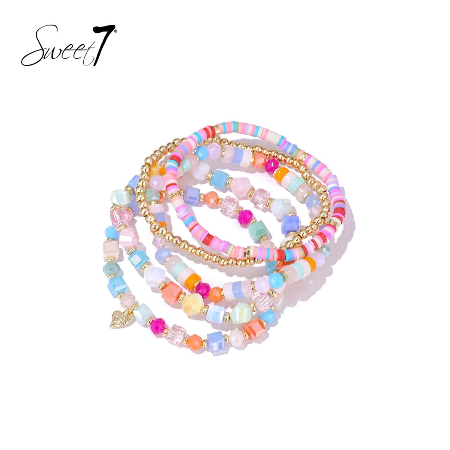 Sweet7 armbanden set - multi