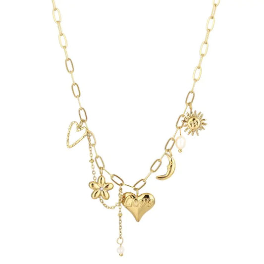 Hartjes bedel ketting