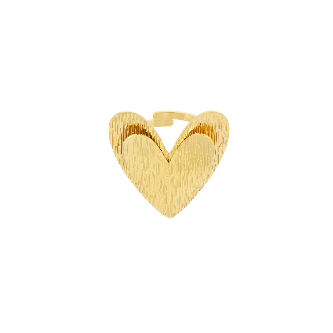 One heart ring - goud